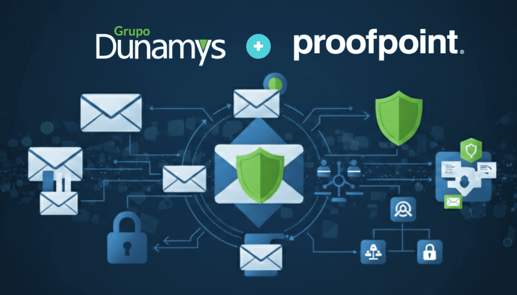Proteja sua empresa contra 95% dos ataques que começam pelo e-mail Dunamys é revenda autorizada Proofpoint no Brasil. Soluções completas de proteção de e-mails, DLP e antiransomware com 99,9% de eficácia. Solicite sua avaliação gratuita de riscos.